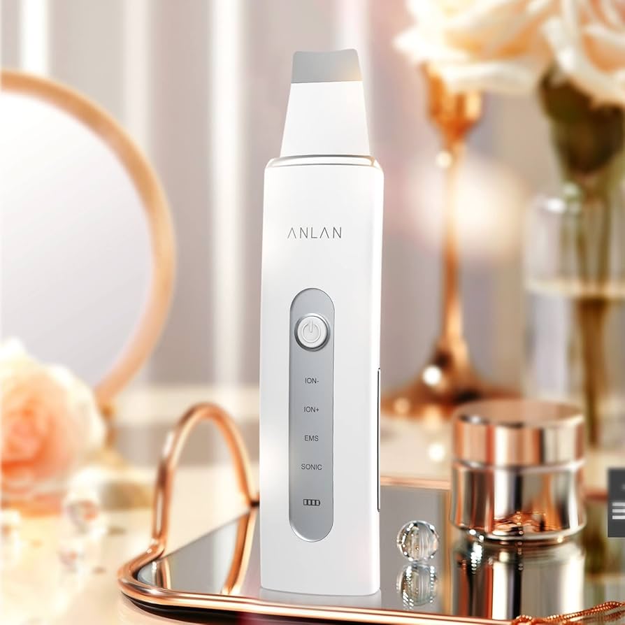 Épurateur de Peau, ANLAN 4 en 1 Ultrasonique Épurateur Visage, Appareil de Nettoyage du Visage et anti Point Noir pour Soin Peau_5