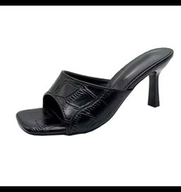 LOW HEEL SQUARE OPEN TOE