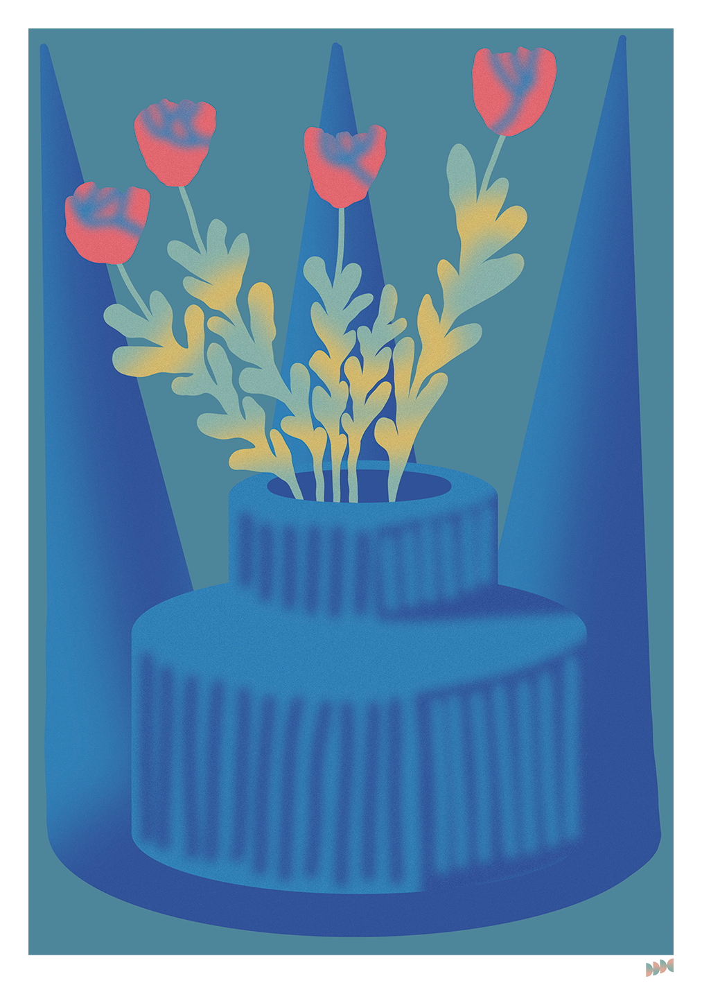 Obra "Tulipan" 50x70cm enmarcada_0