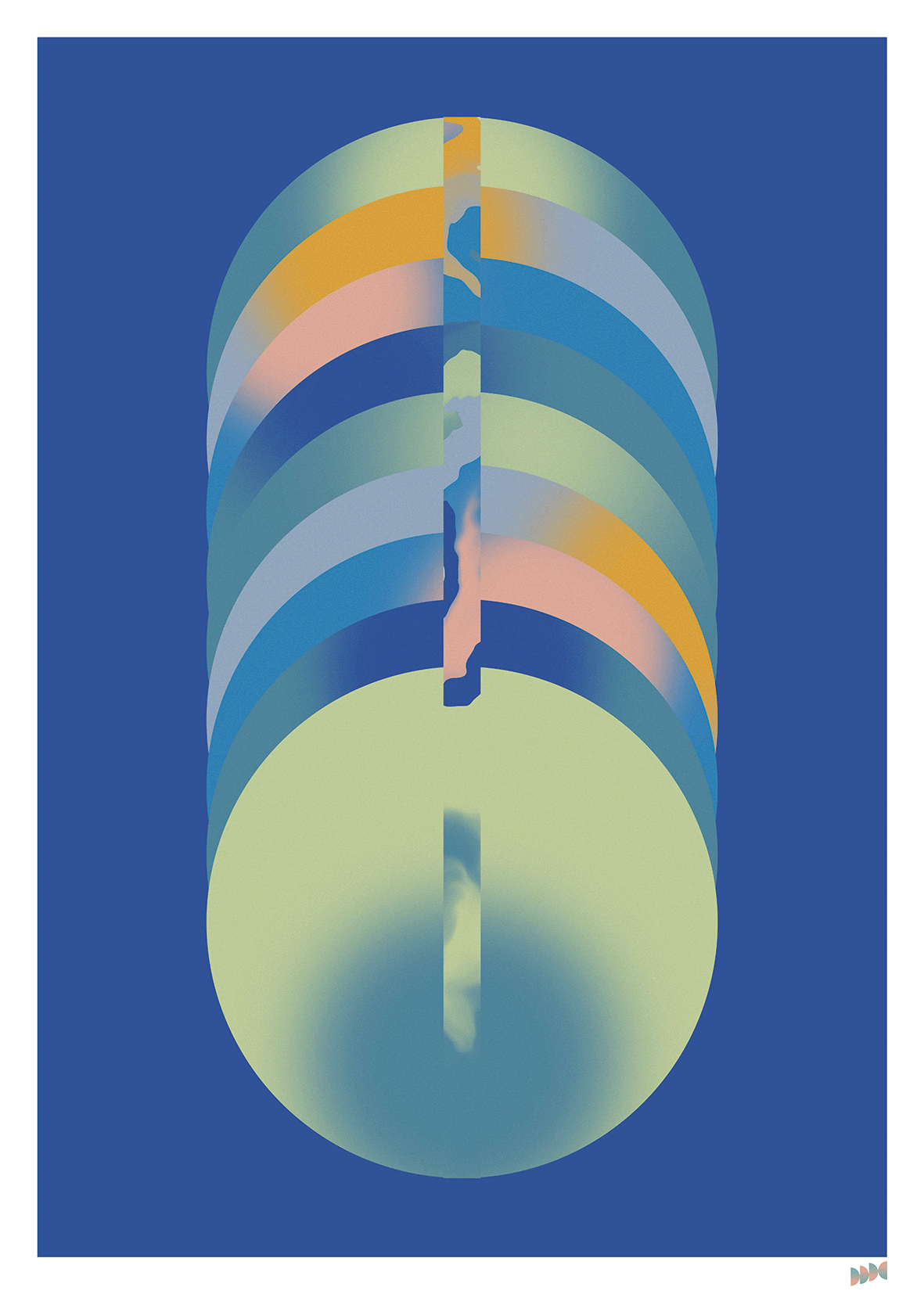 Obra "Quiebre" 50x70cm enmarcada_0