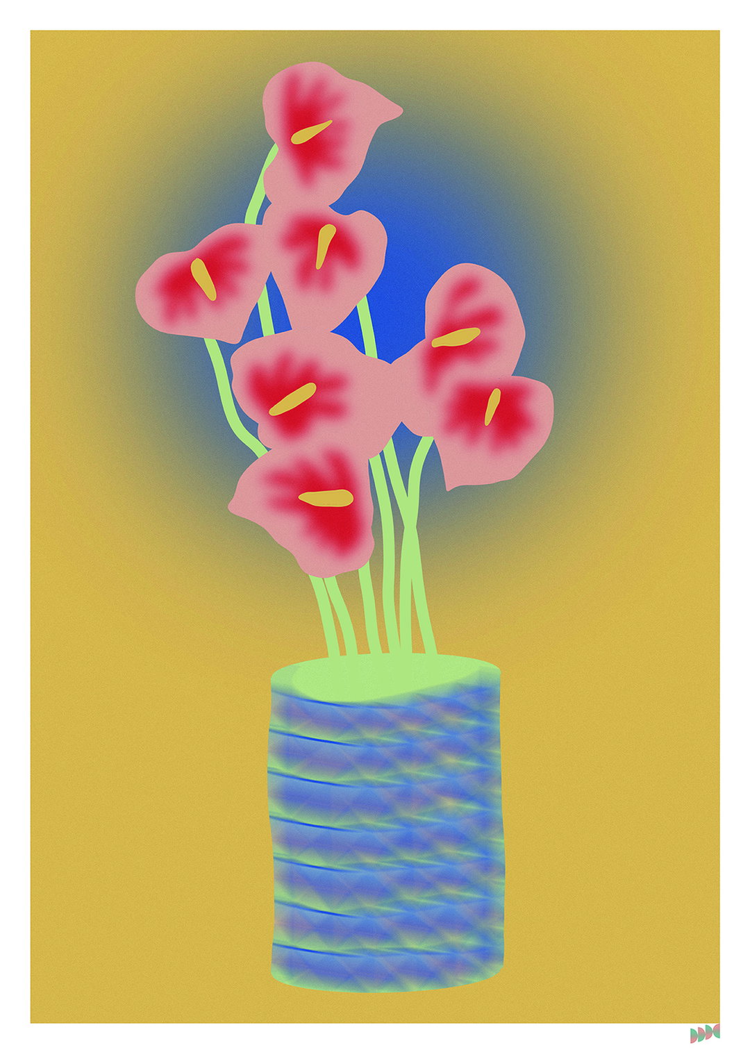 Obra "Caleido" 50x70cm enmarcada