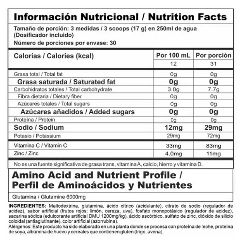 Gluta Stack frutos rojos 1.1lbs NUTRAMERICAN_1
