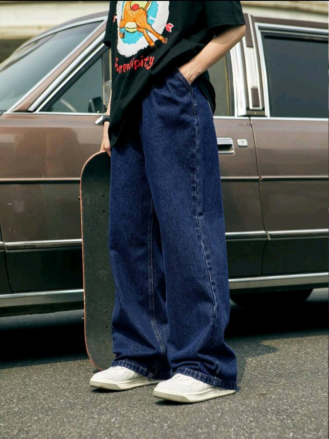Jeans Holgados de algodón