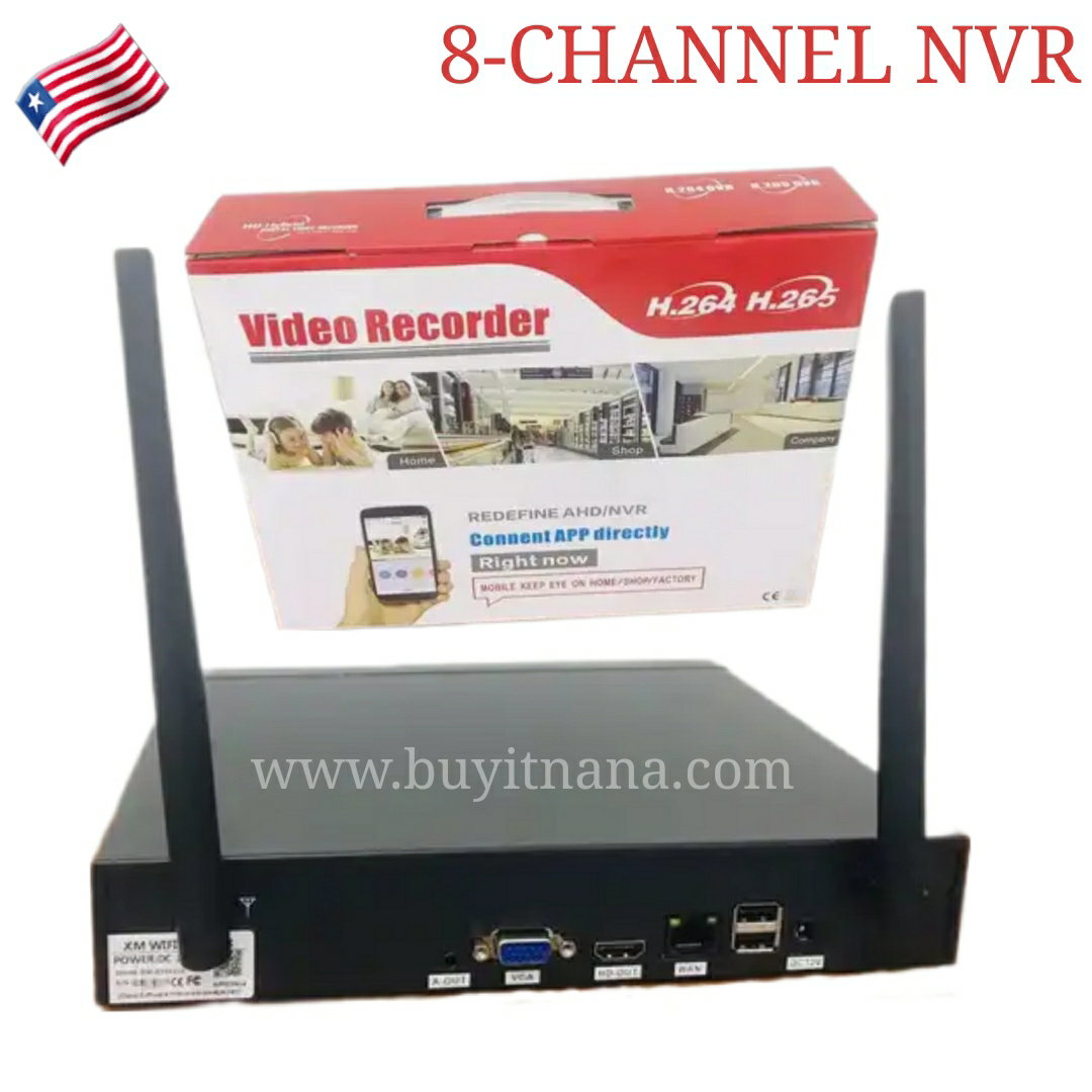 WIRELESS NETWORK 8 CHANNEL VIDEO RECORDED