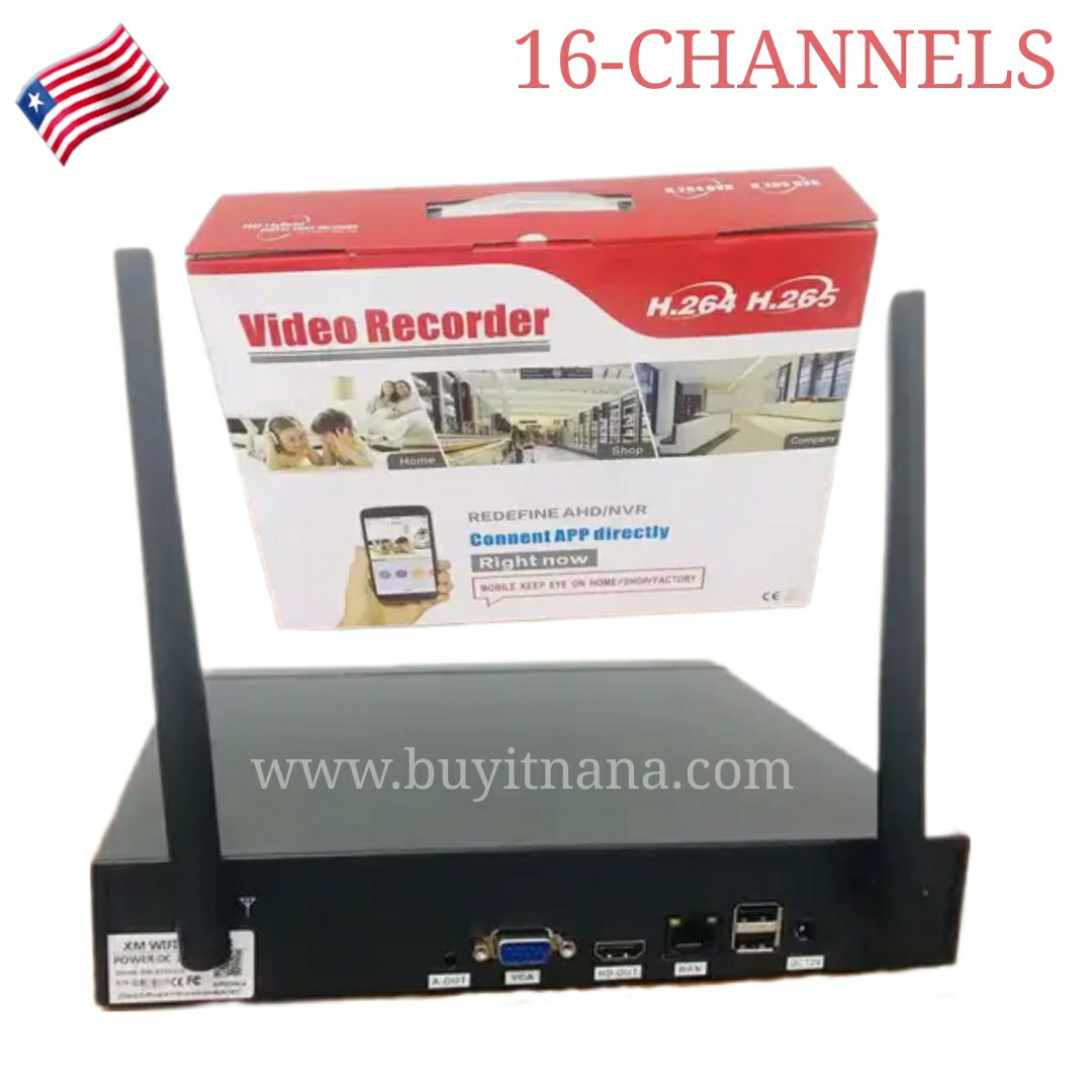 WIRELESS NETWORK 16 CHANNELVIDEO RECORDED