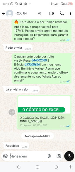 O CÓDIGO DO EXCEL