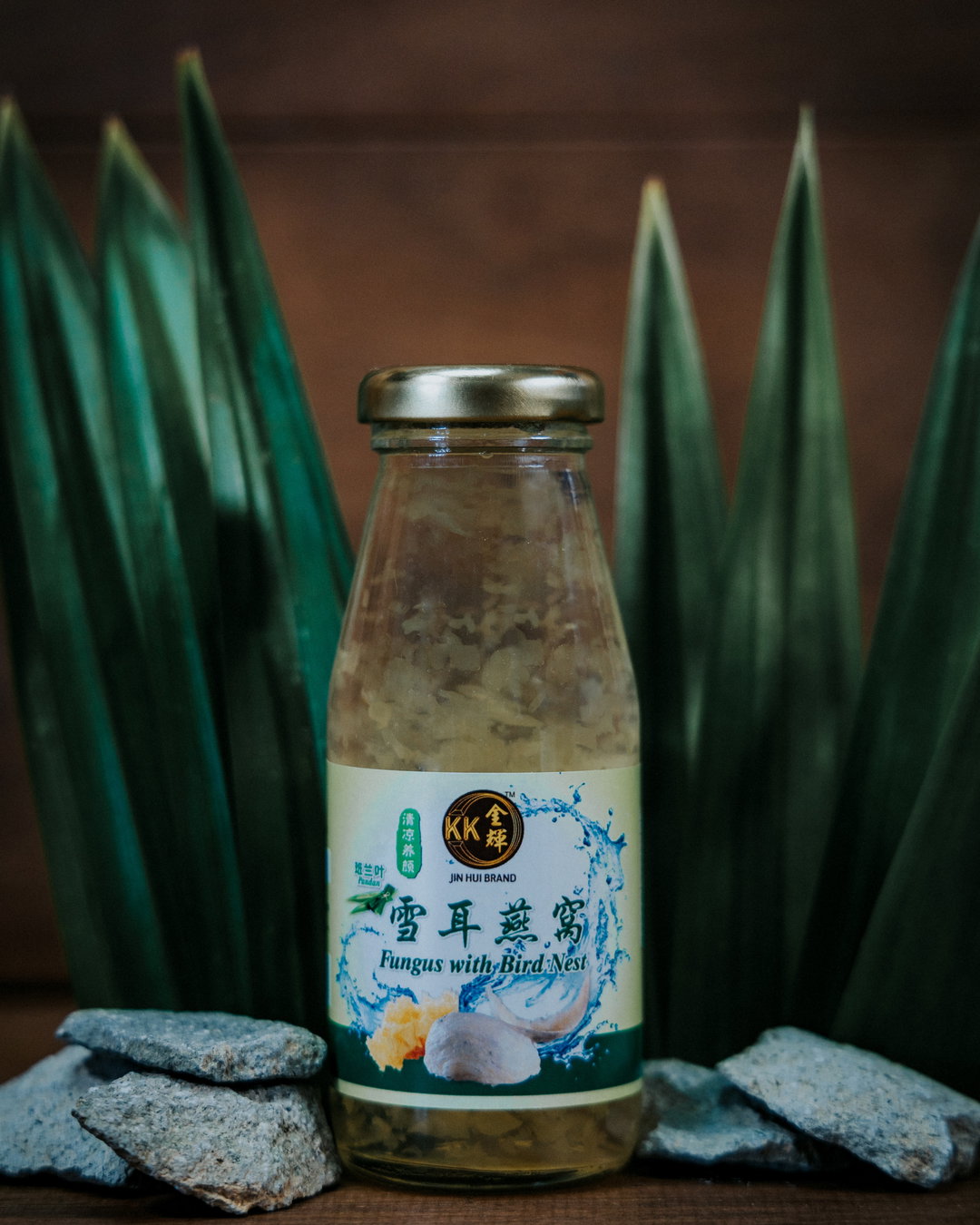 Pandan, White Fungus, Bird Nest with Rock Sugar (180g)