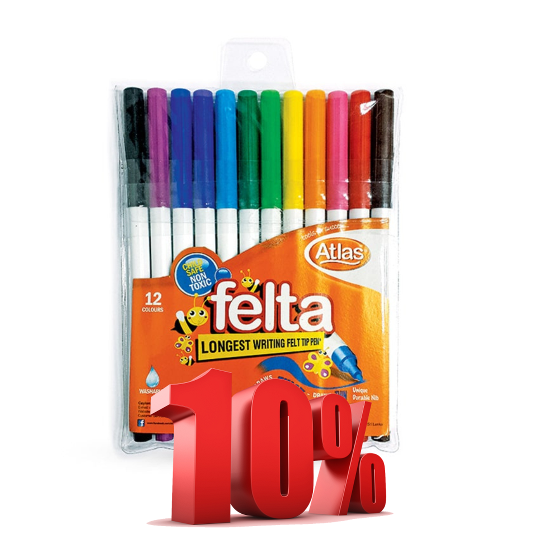 Atlas Colour Pen Felta 12 Colours