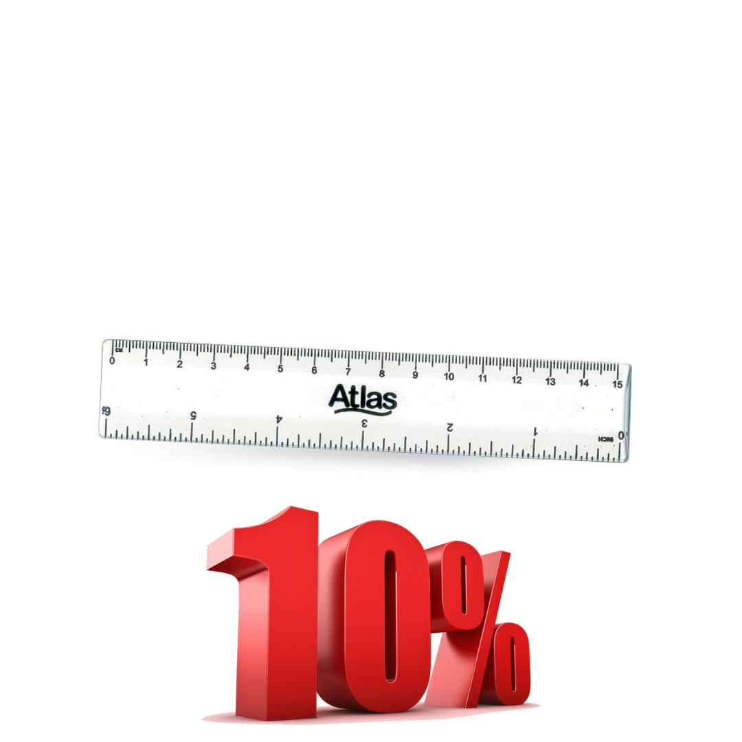 Atlas lmo Ruler 6″ Precise(Medium)