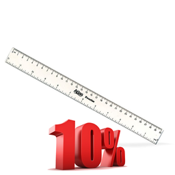 Atlas Ruler 12″ Clear
