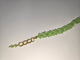 Bicone Crystal Bracelet Light Green