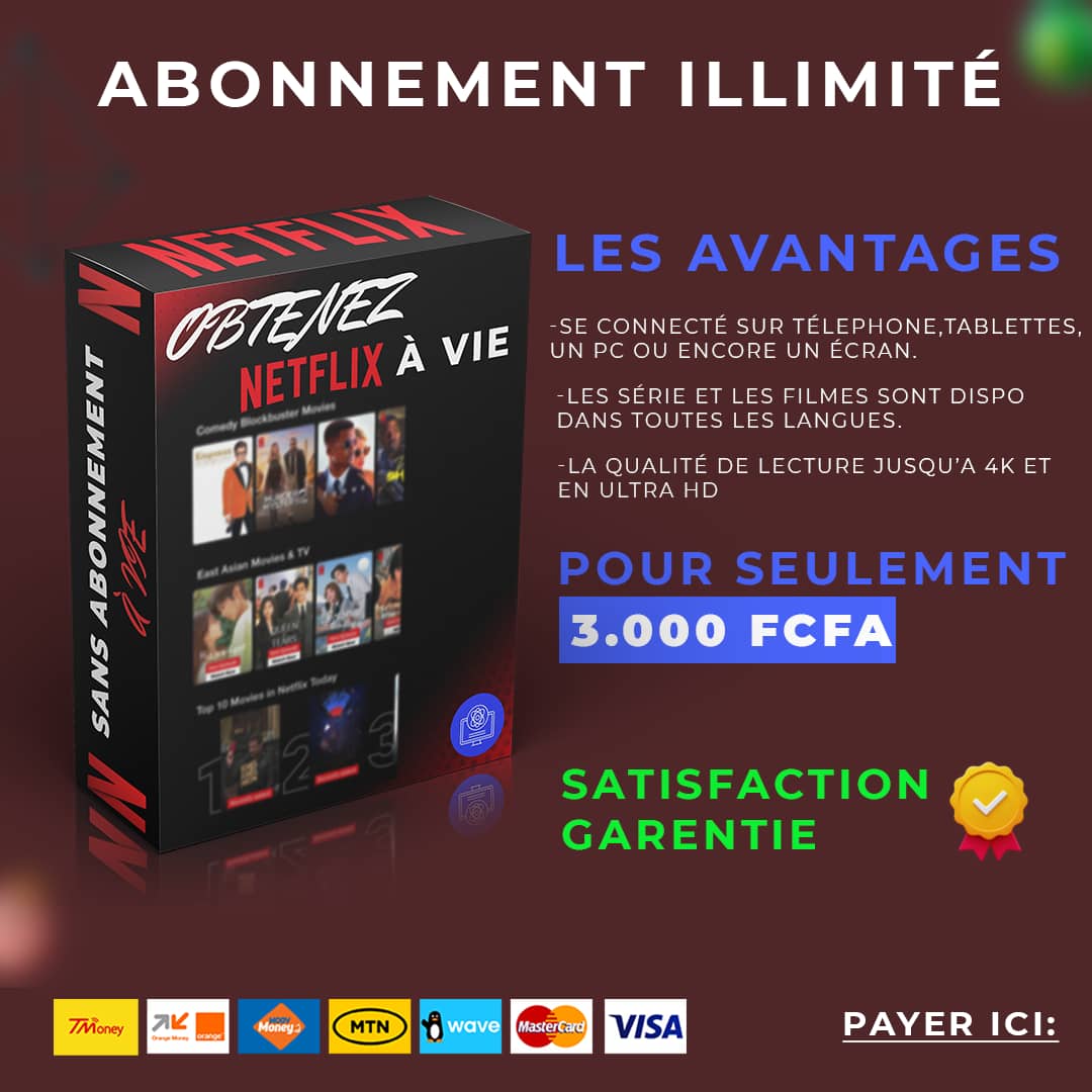 ABONNEMENT NETFLIX À VIE✨🎞️🎥_0
