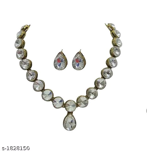 Handicraft Women Alloy Gold Plated Jewellery Set_1