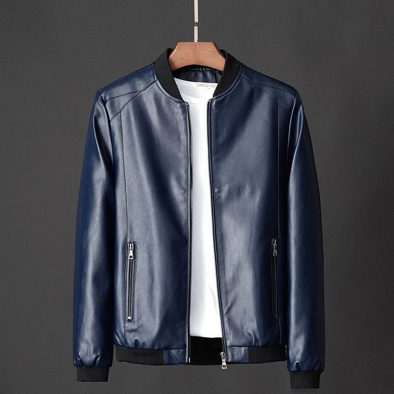 Blouson en cuir PU homme_1