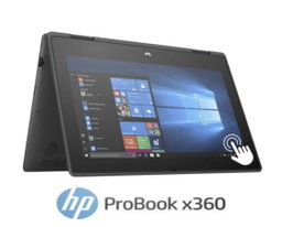 Probook G5 Touch Screen X360 Intel, 2-in-1 Convertable HD Screen Laptop 4GB RAM 192GB SSD Refurbished - Grey