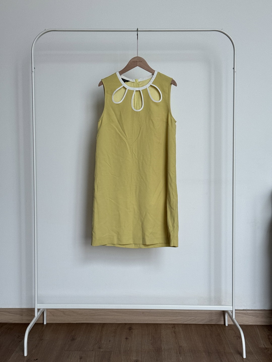 Jaspal Shift Mini Dress in Mustard Yellow