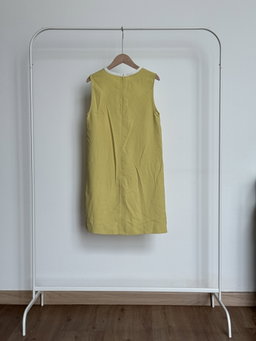 Jaspal Shift Mini Dress in Mustard Yellow