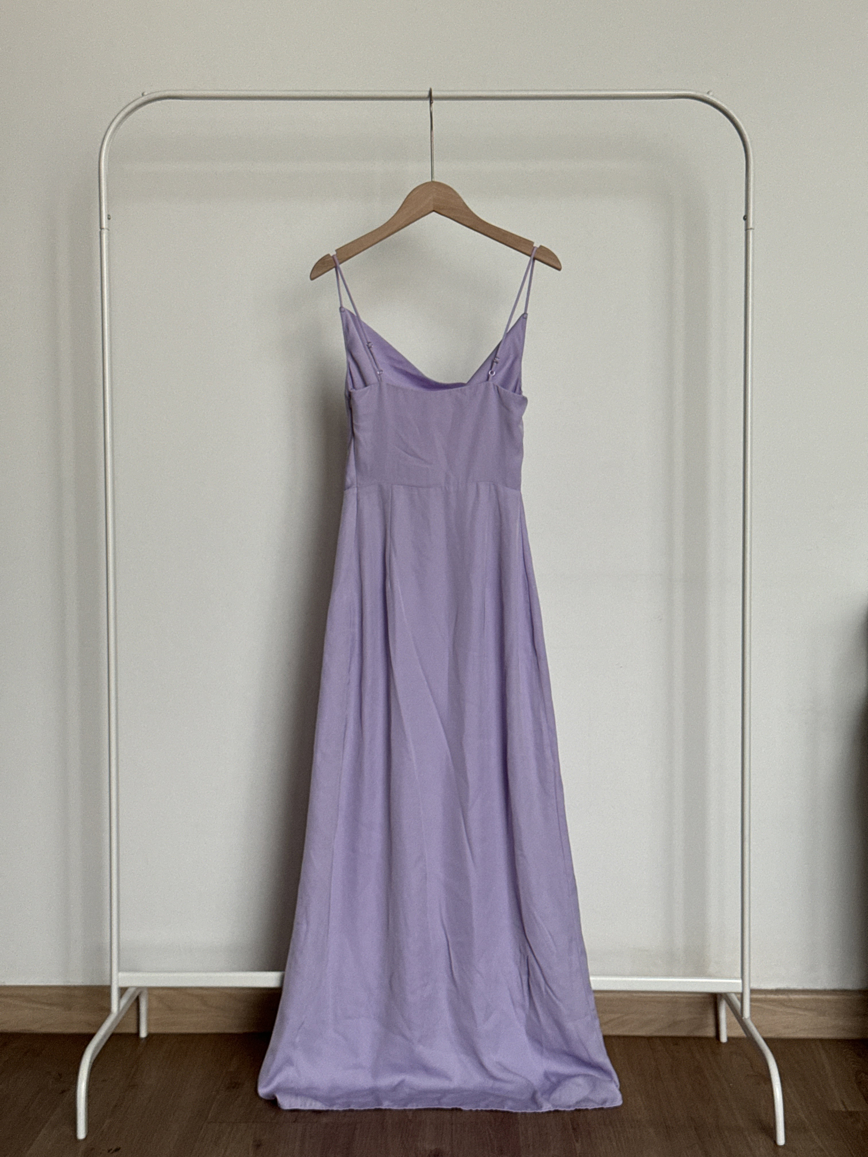 Premium Quality Satin Cowl Neck Maxi Dress_1
