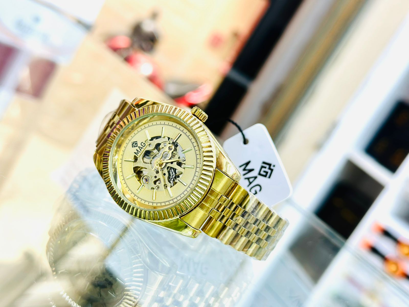 Montre mécanique à  remontage Manuel avec Squelette Transparent Style Vintage - MAG_0