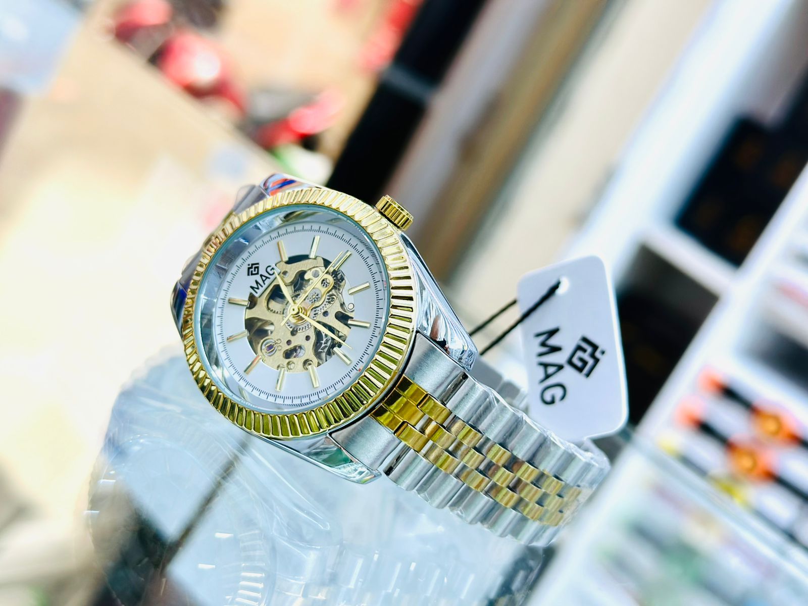 Montre mécanique à  remontage Manuel avec Squelette Transparent Style Vintage - MAG_5