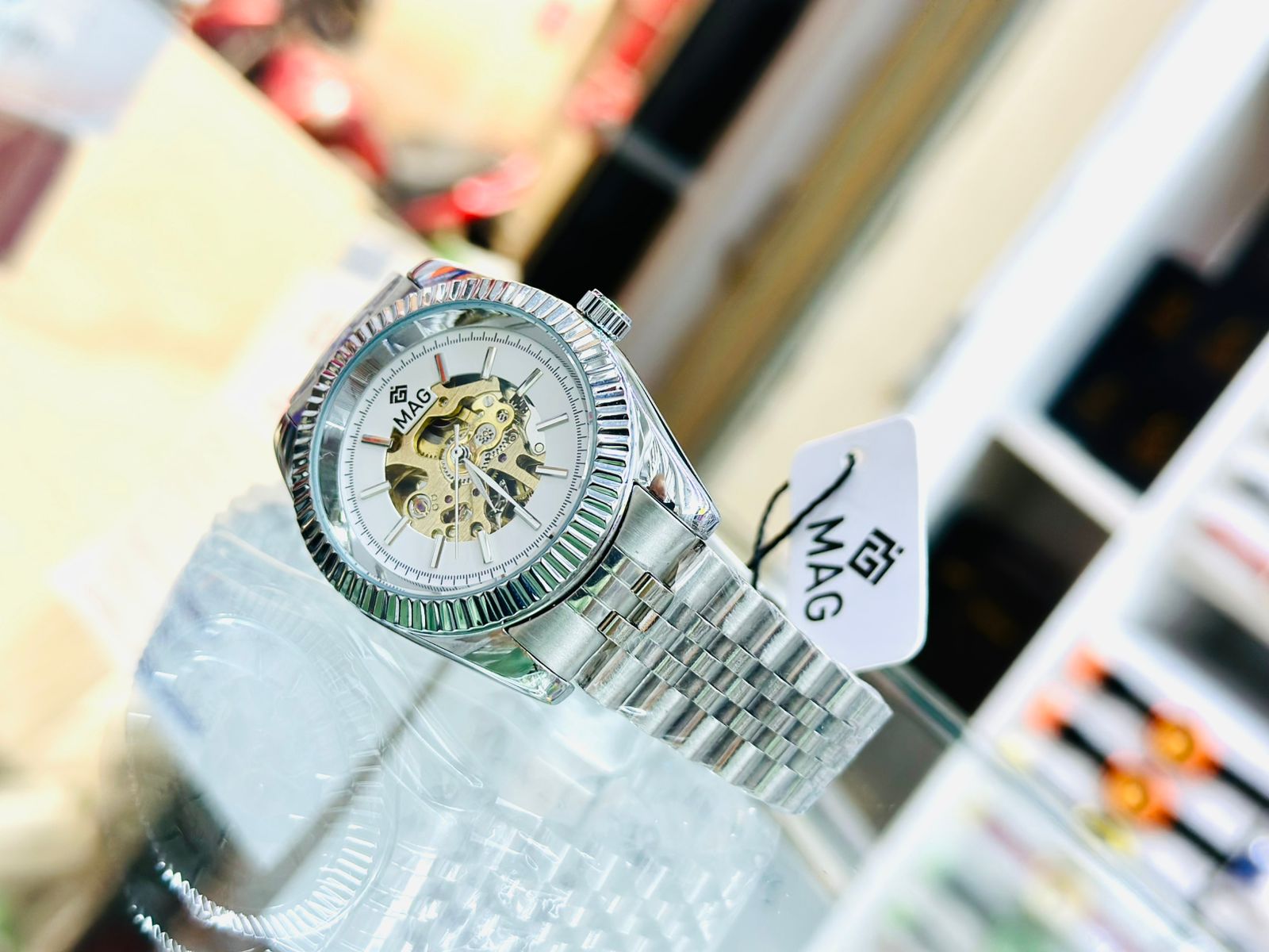 Montre mécanique à  remontage Manuel avec Squelette Transparent Style Vintage - MAG_6