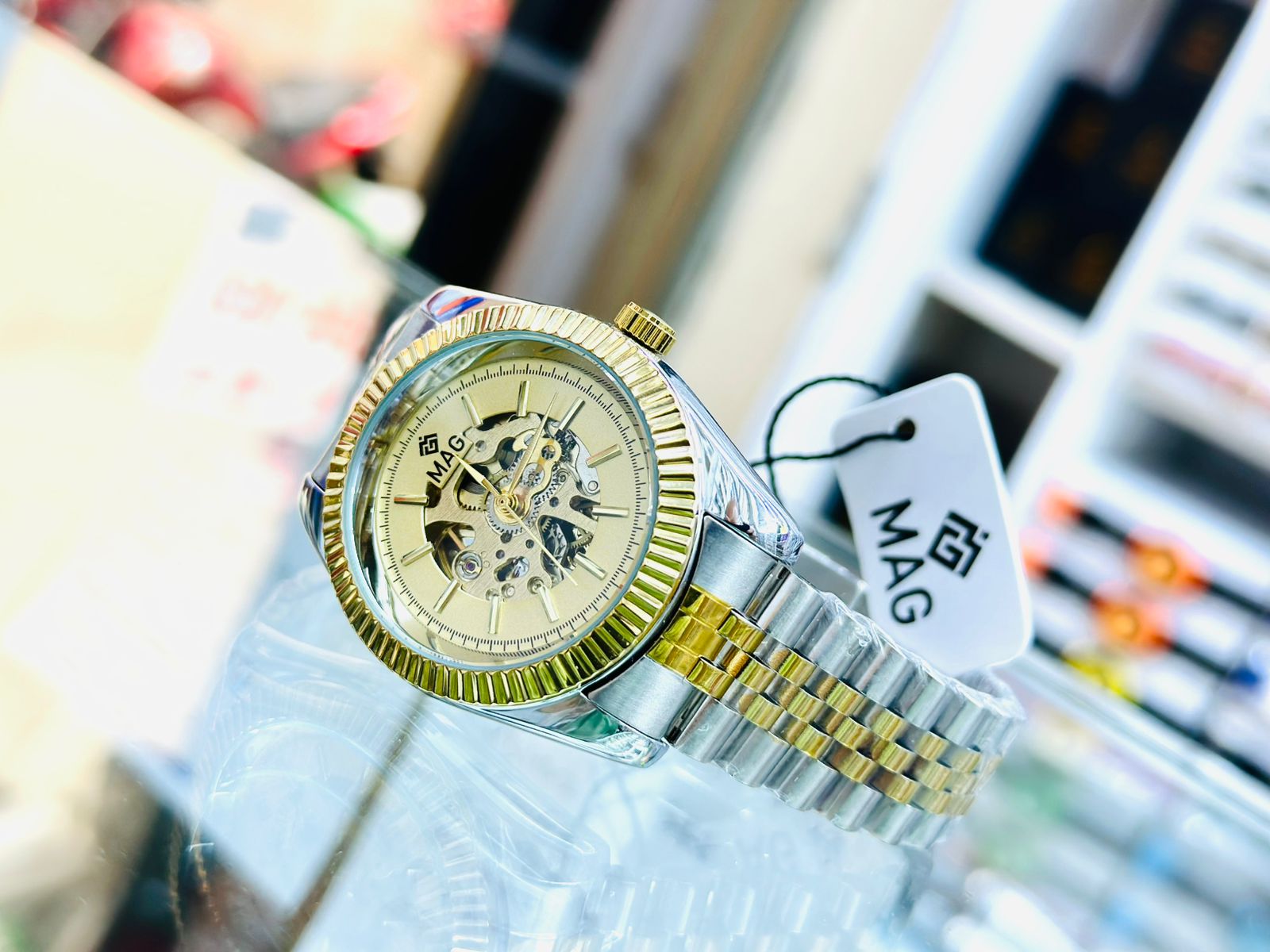 Montre mécanique à  remontage Manuel avec Squelette Transparent Style Vintage - MAG_4