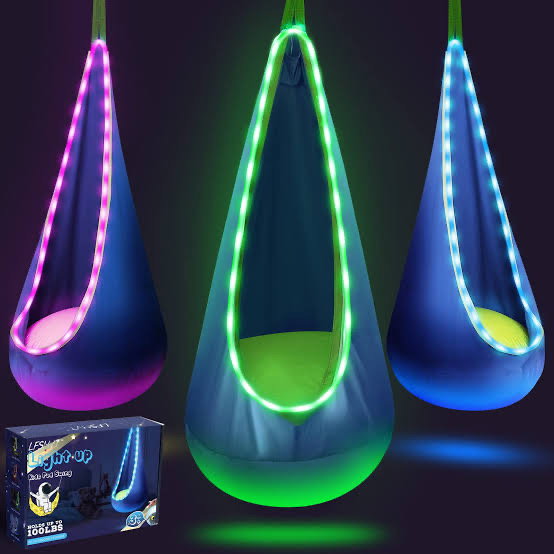 Sensory Pod swing with Led Lights - Nylon_3