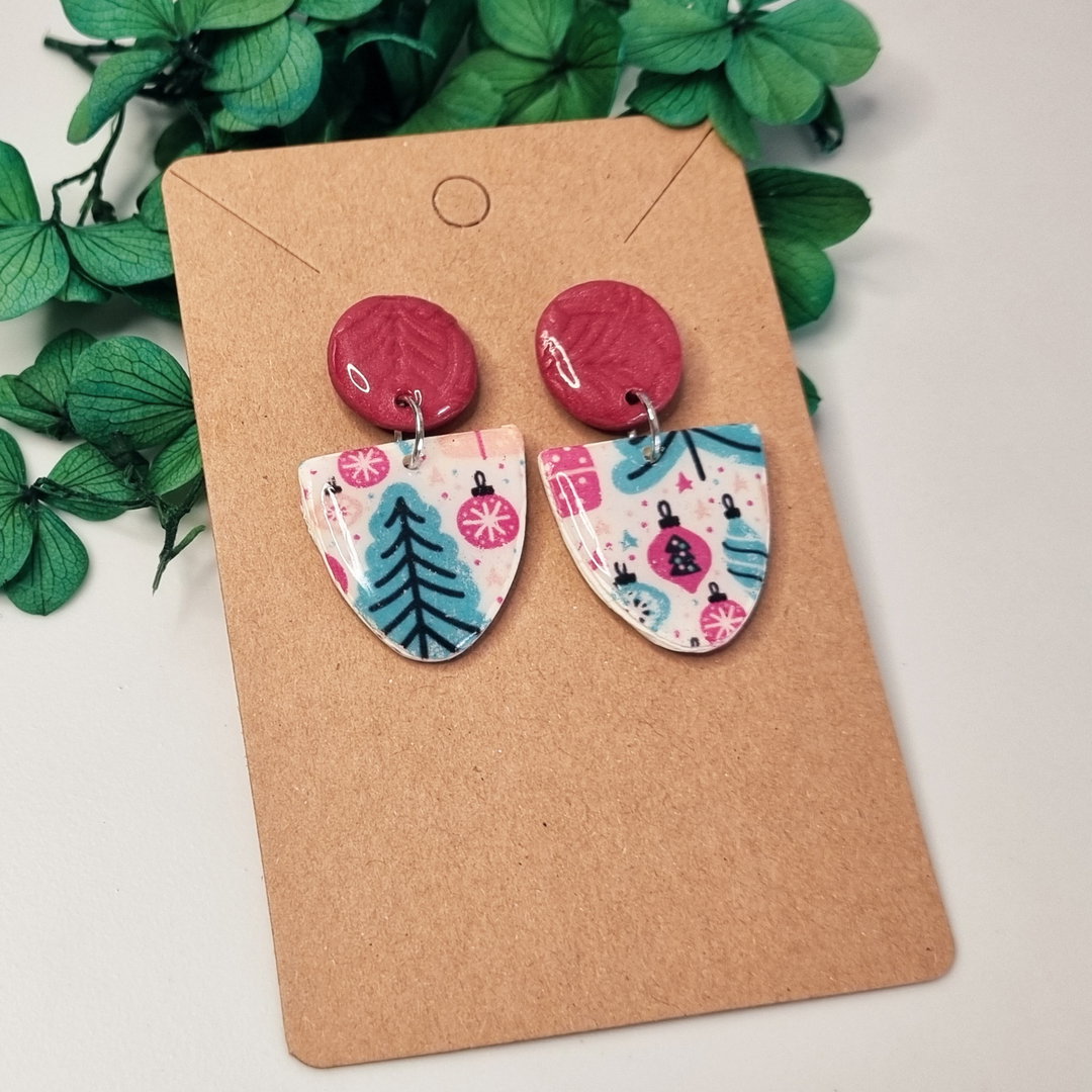 Christmas tree print - Red 