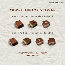 ✧₊⁺TRIPLE TREATS SPECIAL⁺₊✧ *NO BAILEYS