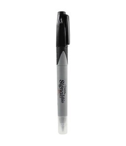 Marcador Permanente Azor 2 Puntas (Negro) 