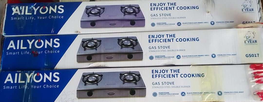 Stainless Double Burner Gas Stove