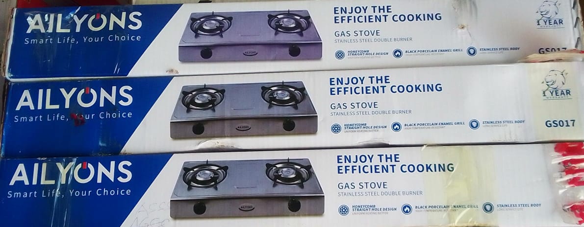Stainless Double Burner Gas Stove