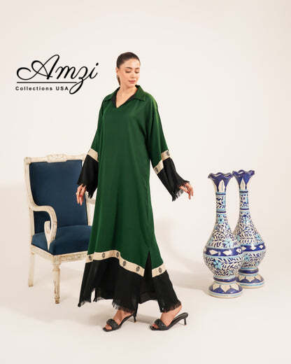 Pashmina Kaftan Green_6