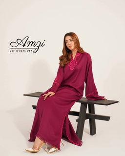 Pashmina Kaftan Pink