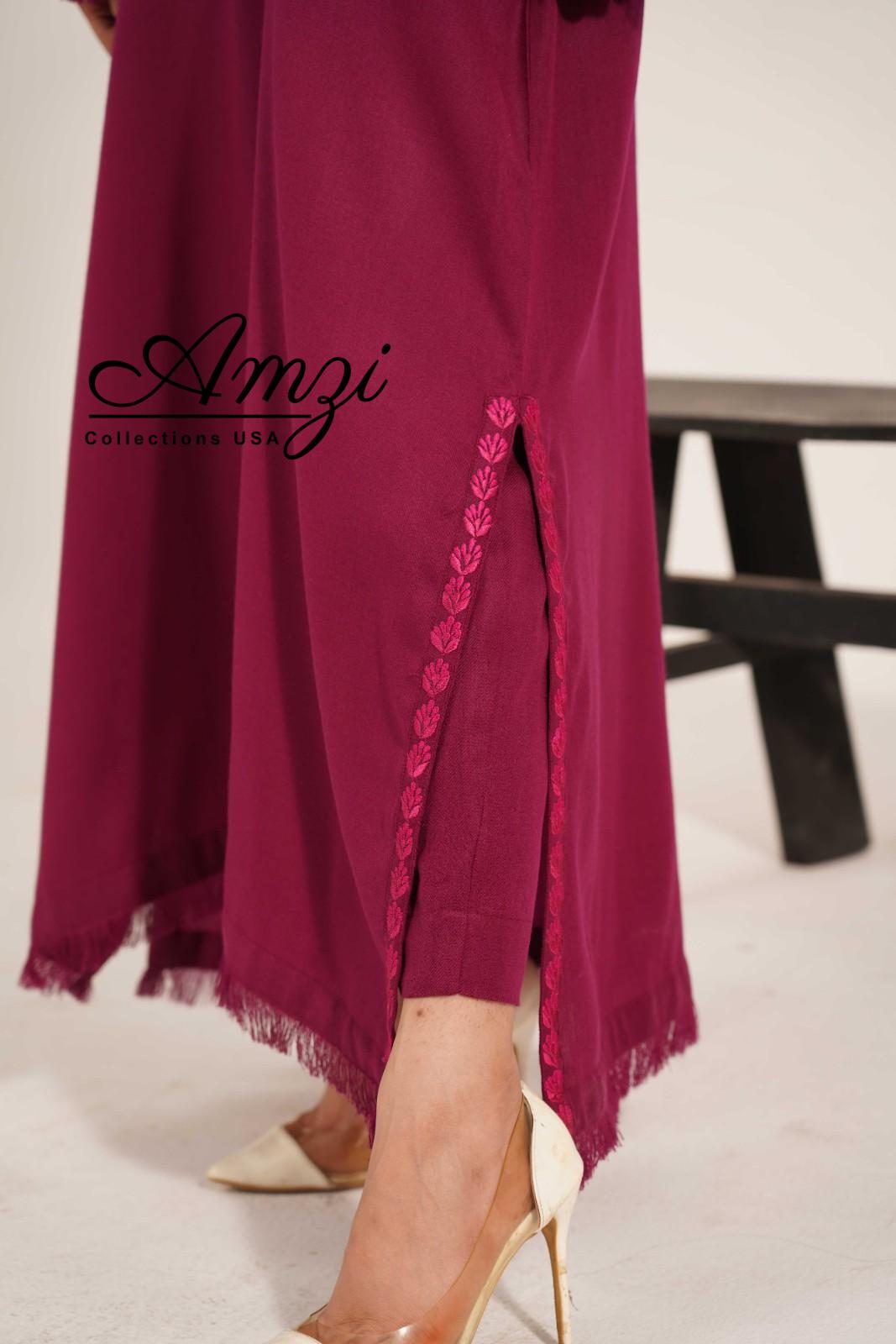 Pashmina Kaftan Pink_6