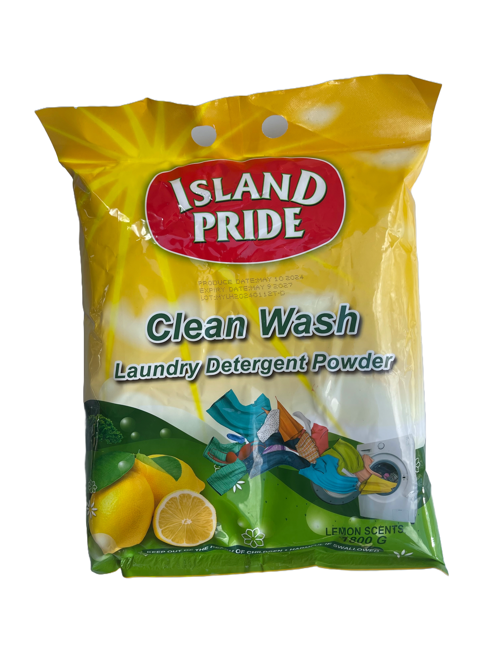 Island Pride 1800g Lemon laundry powder_0