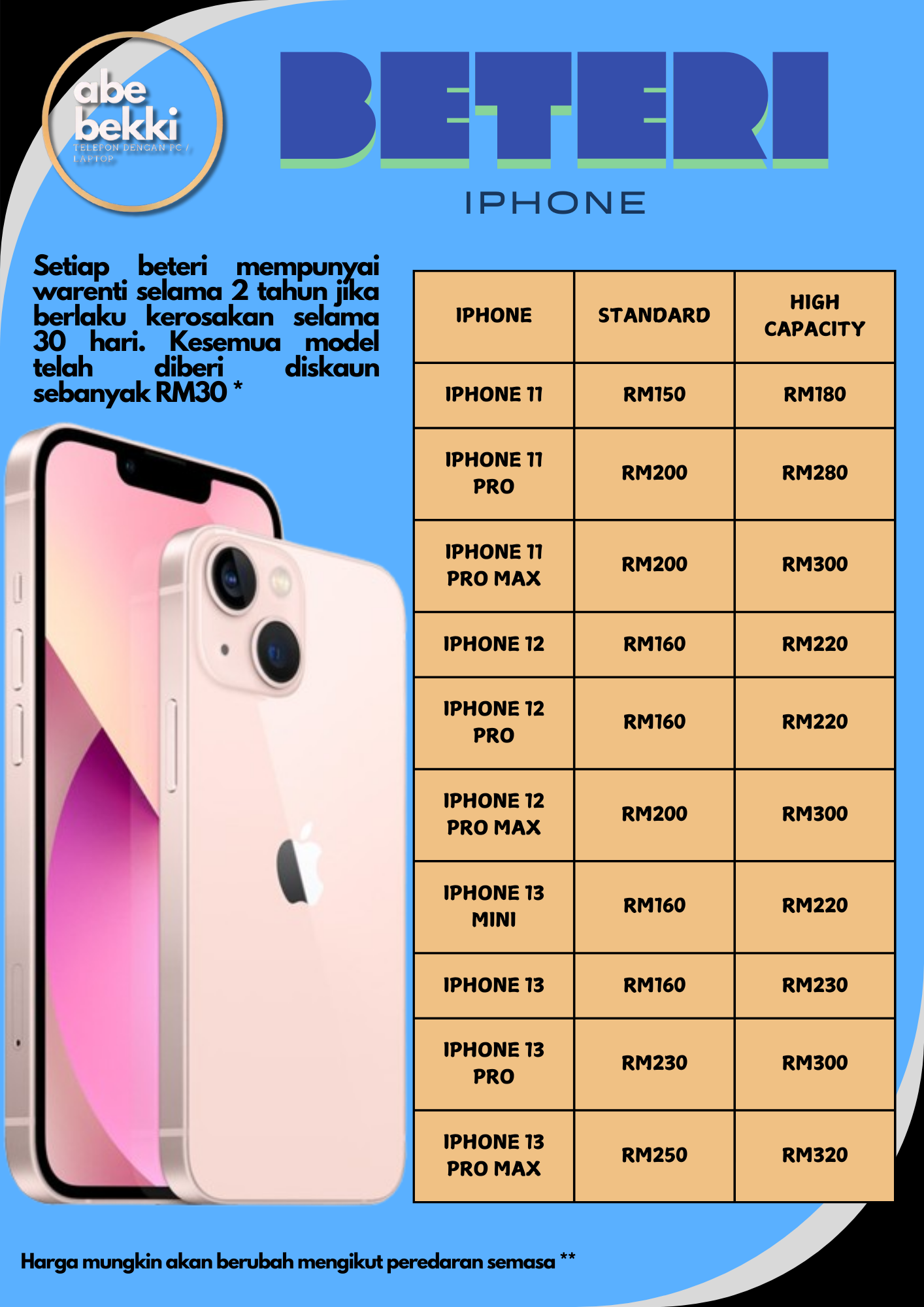 Servis Tukar Beteri Iphone_0