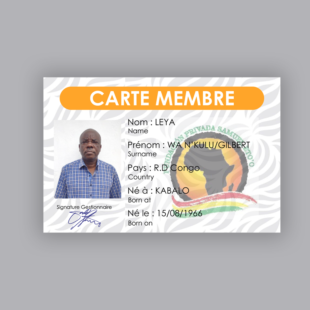 Carte Membre VIP Numérique Gilbert Leya