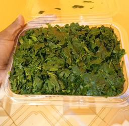 Parboiled mboga kienyeji 