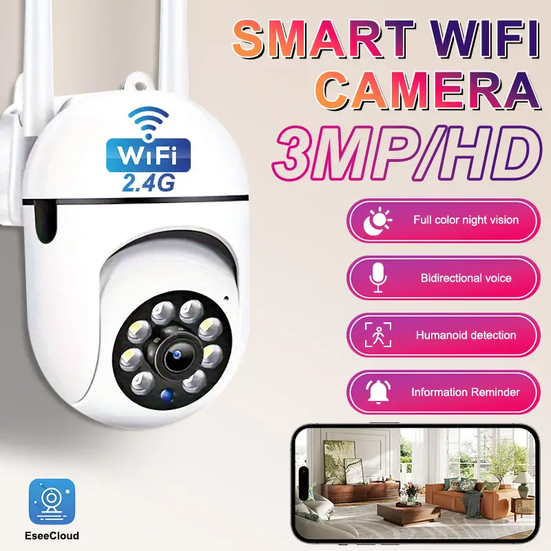  HD Cámara de seguridad inteligente WiFi_0