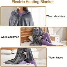 CozyHeat Flannel Shawl 🔥 – Warmth, Comfort, and Relaxation with FREE Power Bank! ⚡