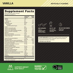 Serious Mass vainilla 12lbs OPTIMUm NUTRITION