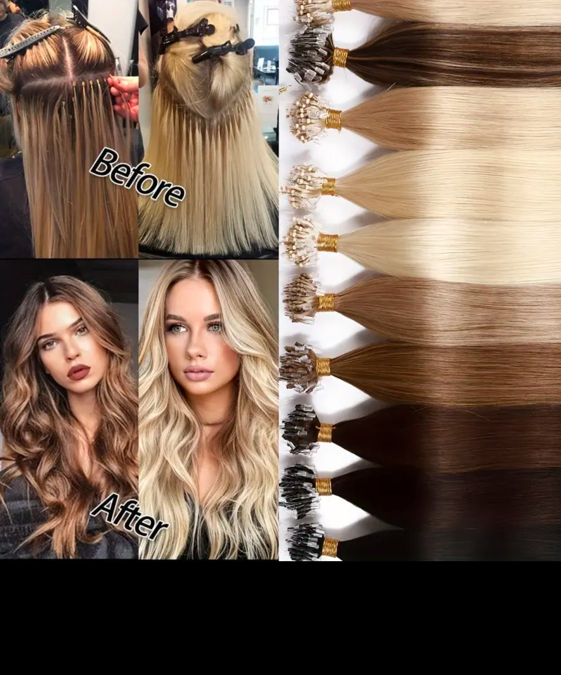 PRELOOPED ITIP HUMAN HAIR EXTENSIONS _8