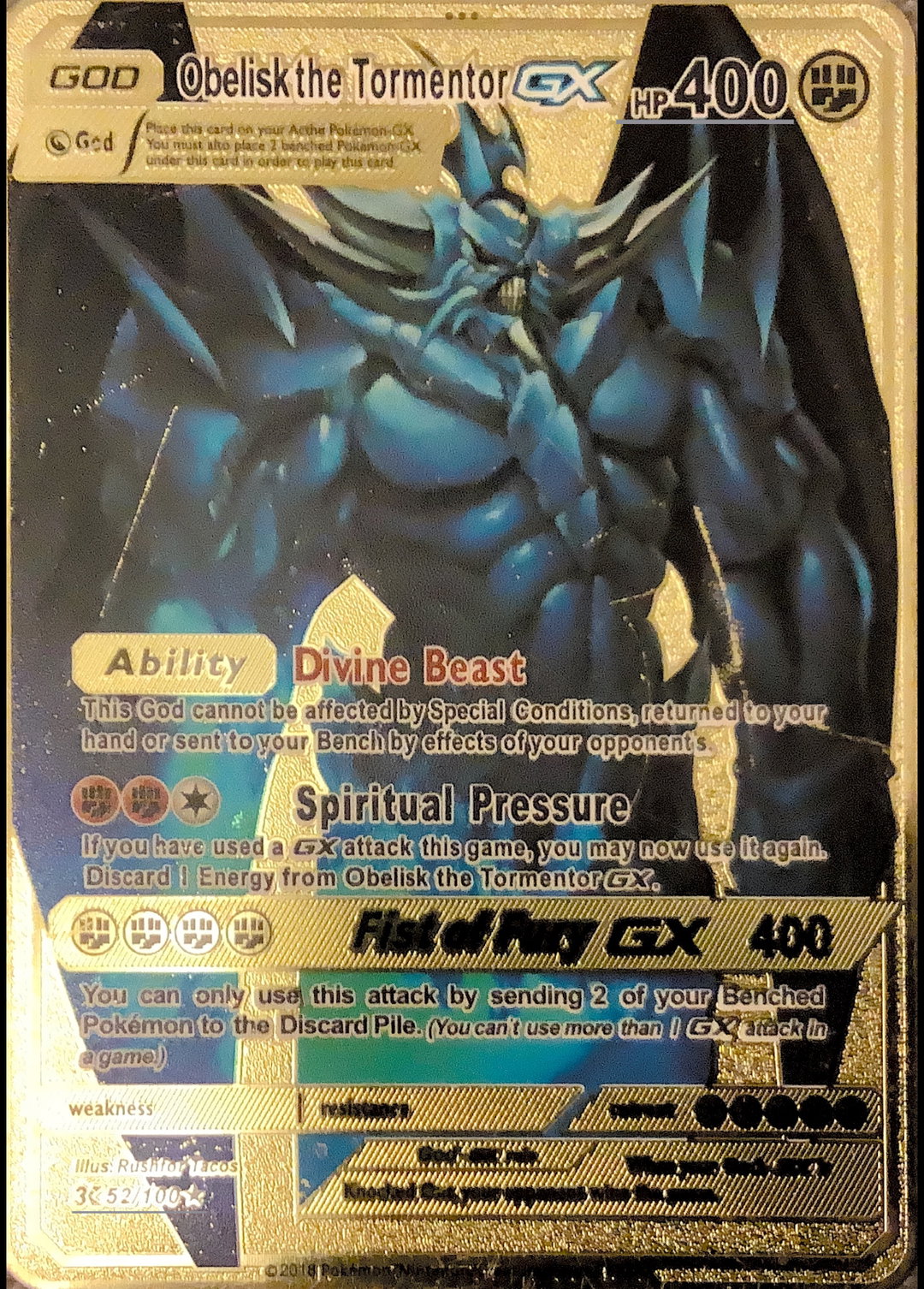 Pokèmon metal Oblisk GX