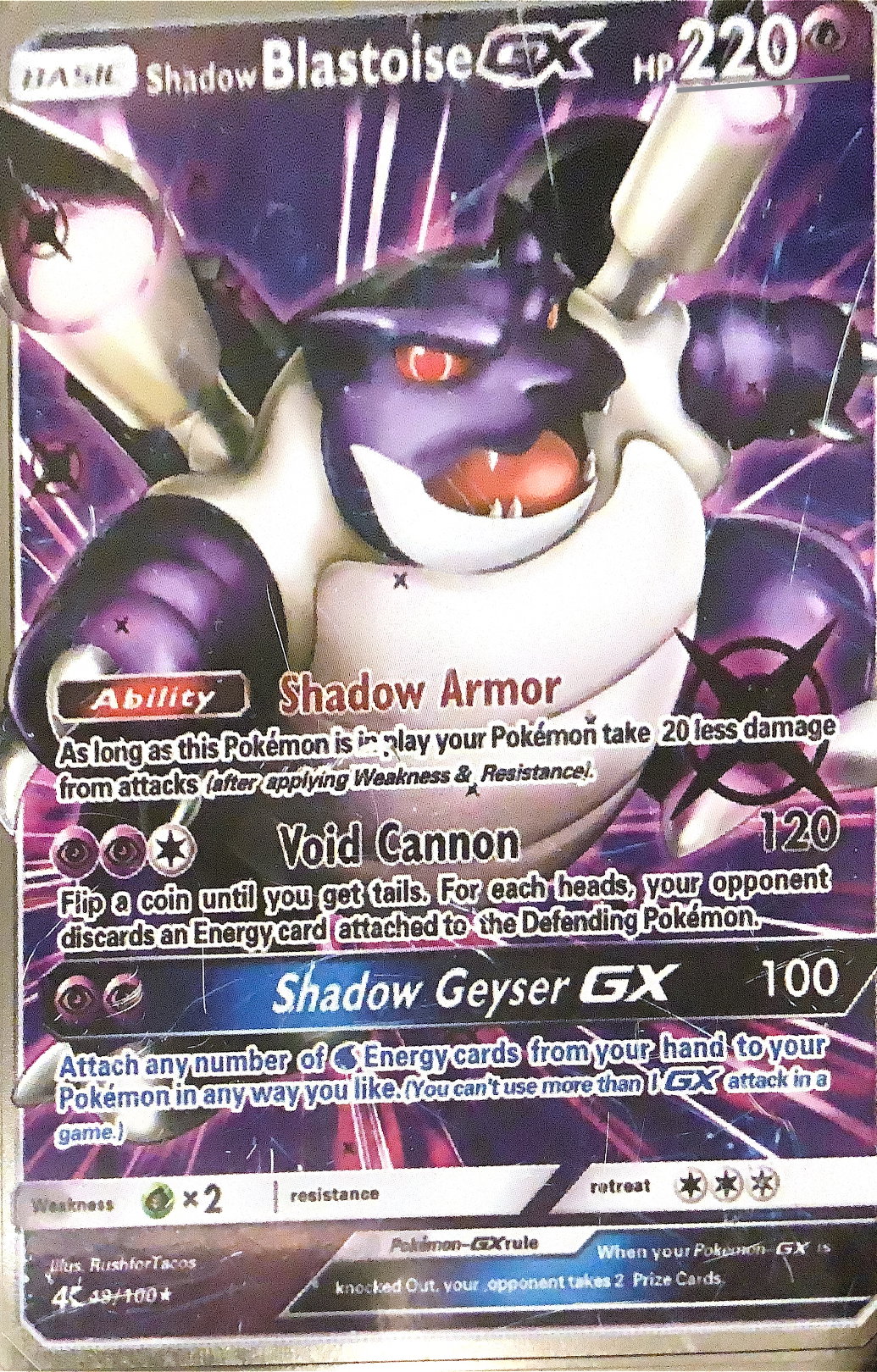 Pokèmon metal Blastoise GX_0