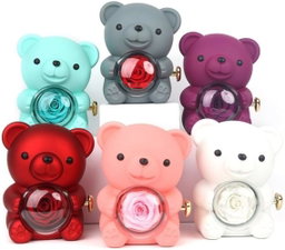"🌹✨ Rose Teddy Bear with Dazzling Jewelry Gift Set 🎁"