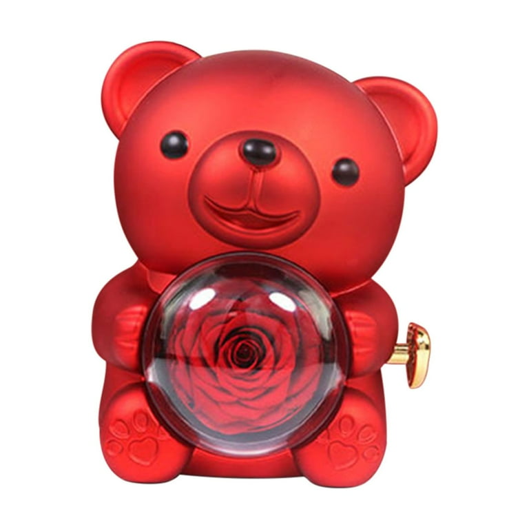"🌹✨ Rose Teddy Bear with Dazzling Jewelry Gift Set 🎁"_0
