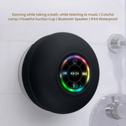 It's Homey AquaSound Portable Wireless Bluetooth Speaker LED IPX4 Waterproof Loudspeaker