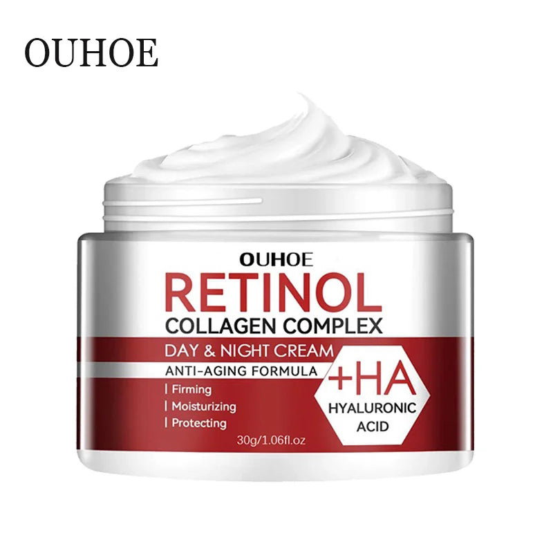 Crème au rétinol réparatrice, hydratante, nourrissante et éclaircissante pour le visage. Soin anti-âge pour la peau du visage_0