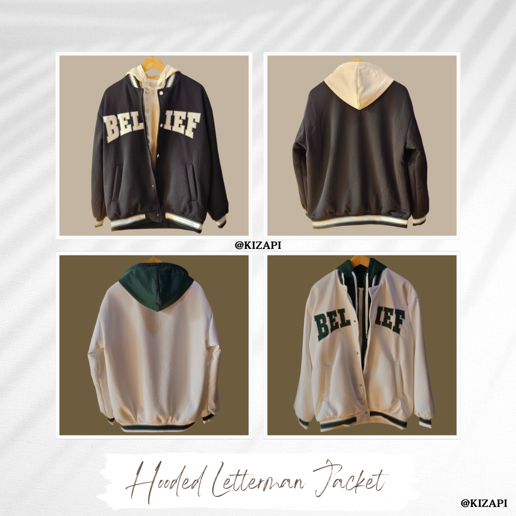 Hooded Letterman Jacket_0